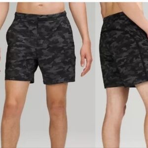 lululemon athletica Men's Black Camo Athletic Shorts